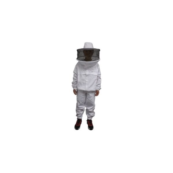 Childs Hat/Veil Combo with Polyester/Cotton Zipper Jacket