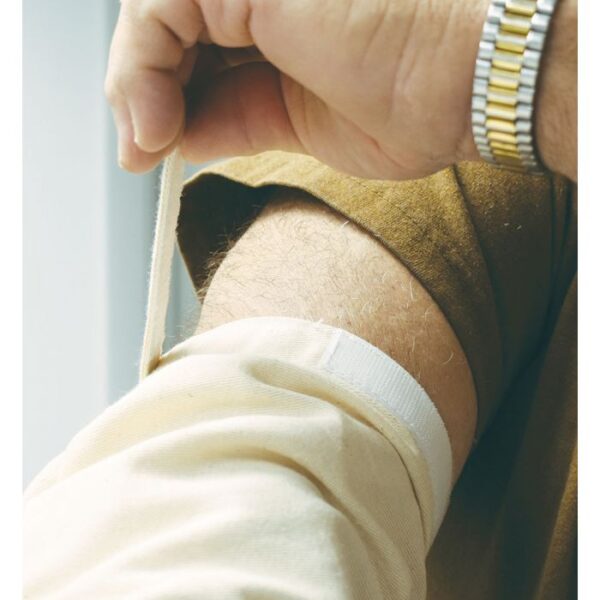 Heavy Duty Ventilated Leather Gloves with Velcro Strap - Image 3